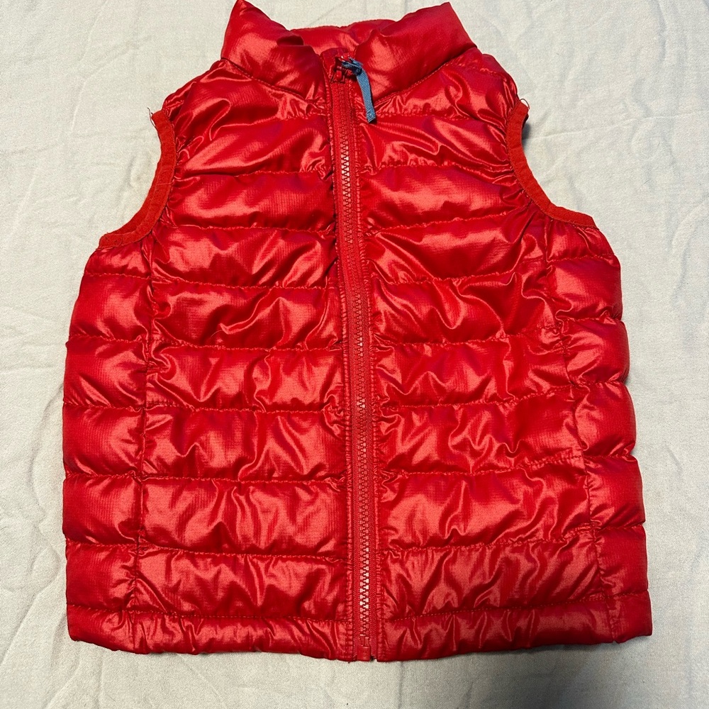 Primary Red Puffer Vest